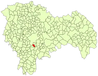 Kaart van Yélamos de Abajo