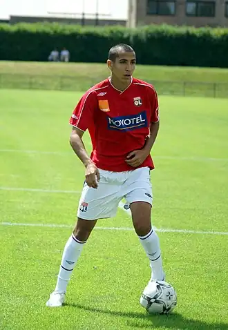 Tafer in 2008 als speler van Olympique Lyon