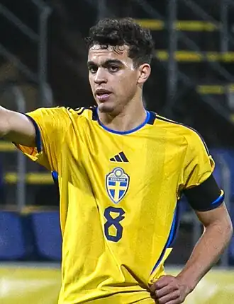 Ayari in 2023 als speler van Zweden –21