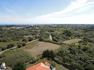 Zicht van op de vuurtoren