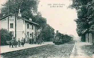 Station Ygos c. 1900-1905