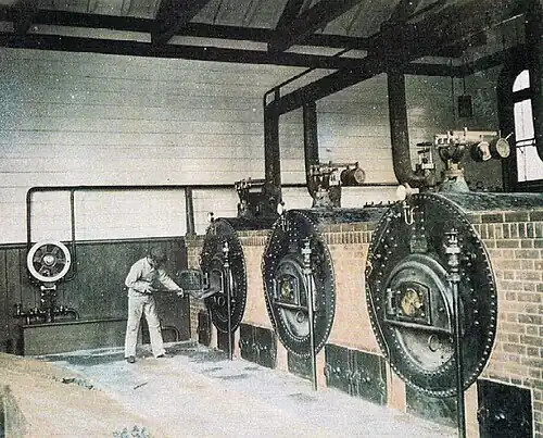 Drinkwaterbedrijf van Yokohama: stoomketels en het begin van de leiding, Mi-i-dorp, 1886-87