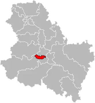 Locatie van het kanton