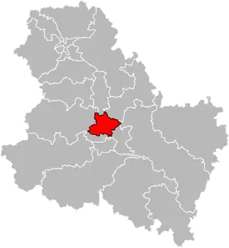 Locatie van het kanton