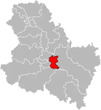 Locatie van het kanton