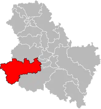 Locatie van het kanton