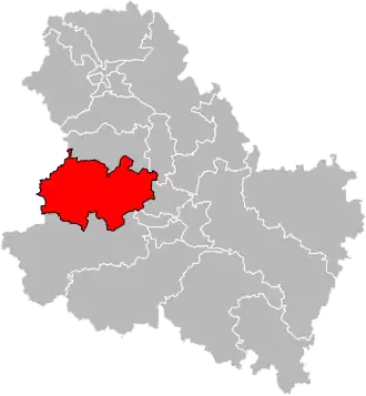 Locatie van het kanton