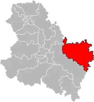 Locatie van het kanton