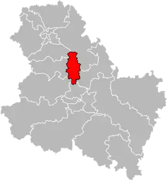 Locatie van het kanton