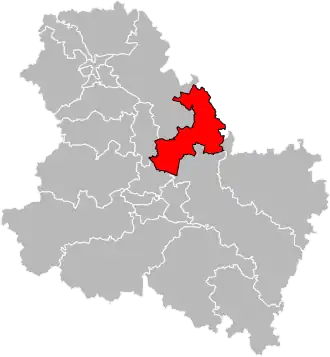 Locatie van het kanton