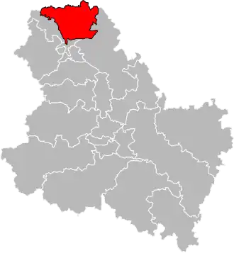 Locatie van het kanton