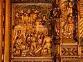 Houtsnijwerk over het beleg, aanwezig in de Sint-Maartenskerk