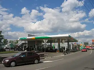 Yukos-tankstation in Moskou (2007)