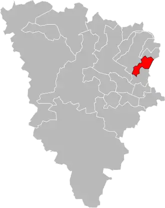 Locatie van het kanton