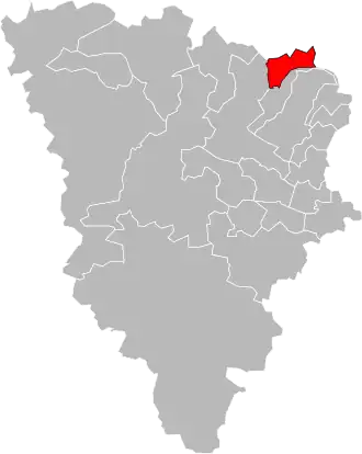 Locatie van het kanton