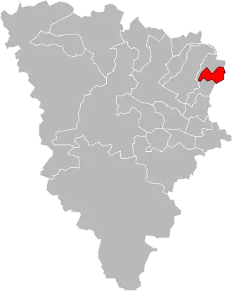 Locatie van het kanton