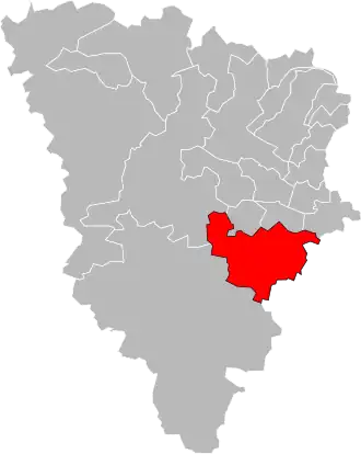 Locatie van het kanton