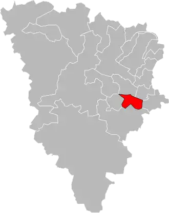 Locatie van het kanton