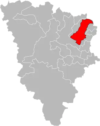 Locatie van het kanton