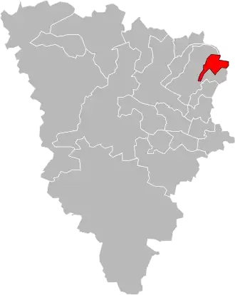 Locatie van het kanton