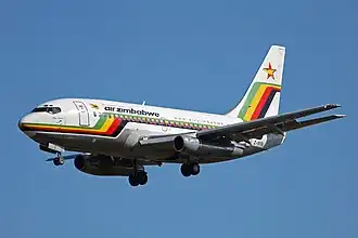 Boeing 737-200 van Air Zimbabwe