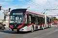 Yutong ZK5180A trolleybus in Shanghai, China
