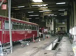 Interieur van de werkplaats te Simpelveld.