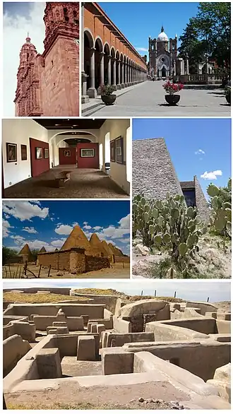 Een collage van Zacatecas
