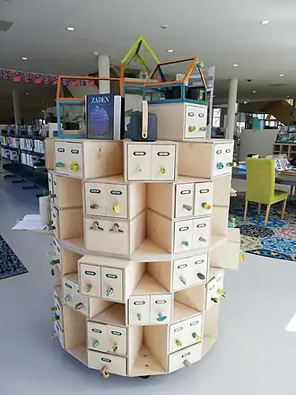 Zadenbibliotheek De Zindering in Tiel (ontworpen door de kinderraad)