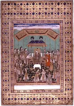 Zaman Shah Durrani in Durbar