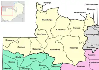 Kaart van North-Western