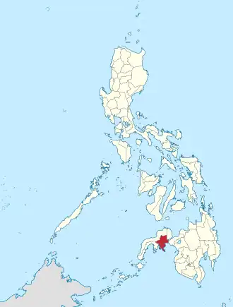 Locatie van Zamboanga del Sur in de Filipijnen