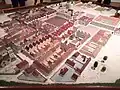 Maquette met plattegrond van de voormalige Joodse- en de aangrenzende Armeense Wijk