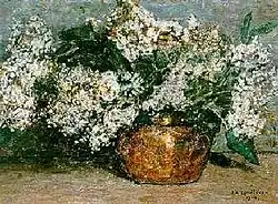 Seringen in koperen pot