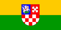 Vlag van provincie Bjelovar-Bilogora in Kroatië