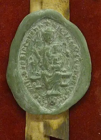 Zegel Abdij van Zonnebeke, 1306 (afgietsel)