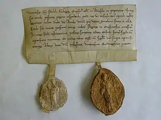 De oudst bekende afbeelding van Plechelmus.