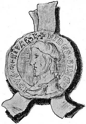 Nagetekend zegel van Hendrik III van Gelre