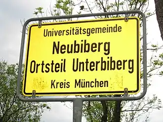 Gemeente Neubiberg, Ortsteil Unterbiberg