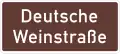 Duits officieel verkeersteken 386.2: „Toeristische route“