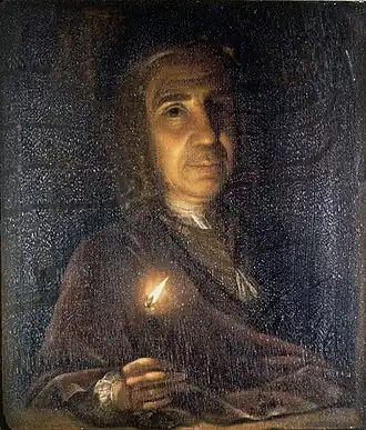 Zelfportret bij kaarslicht