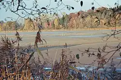 De Zellsee bij Wessobrunn in de winter