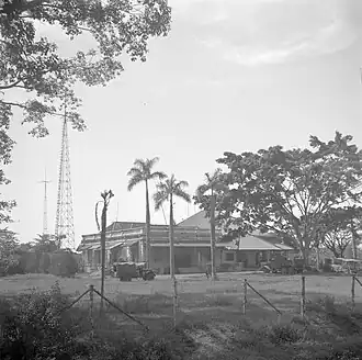 Zendmasten van de NIROM in Bandung