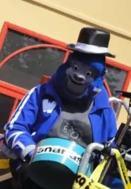 Zenko tijdens een van de W.A.B Street Shows in Walibi Belgium