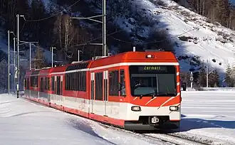 BDSeh 4/8, Zermatt-Shuttle op 2 januari 2009