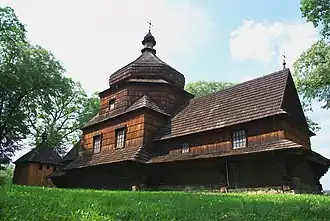 Een houten kerk in Czerteż