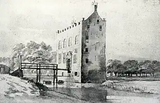 Het kasteel in de 17e eeuw, door Roelant Roghman