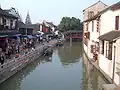 Kanaal in de binnenstad van Zhujiajiao