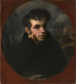 Vasili Zjoekovski, 1783-1852. Werk van Orest Adamovitsj Kiprensky, 1815.Zhukovsky was een Russische poëet, beschermheer van de kunst en leraar van de latere tsaar Alexander II van Rusland.