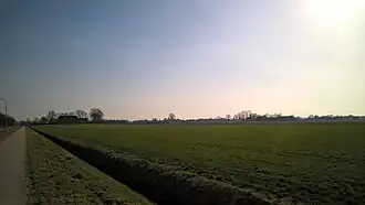 Zicht op De Linde vanaf Marum